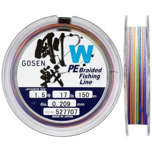 Gosen W4 PE Multi color 150 m pītā aukla
