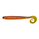BITE ON Rib Worm 10 cm 5 g silikona māneklis (5 gab.) - #29 Motor Oil Red