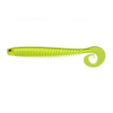 BITE ON Rib Worm 10 cm 5 g silikona māneklis (5 gab.) - #31 Lime Perl