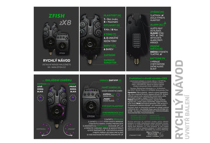 ZFISH Signalizatoru komplekts ZX8 PRO 2+1