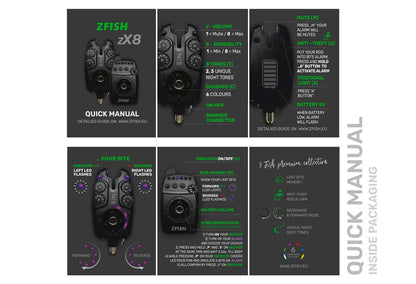 ZFISH Signalizatoru komplekts ZX8 PRO 4+1