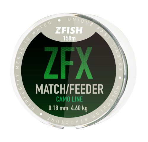 Match / Feeder CamoLine aukla  monofīlā 0.18mm 150m 4.6kg