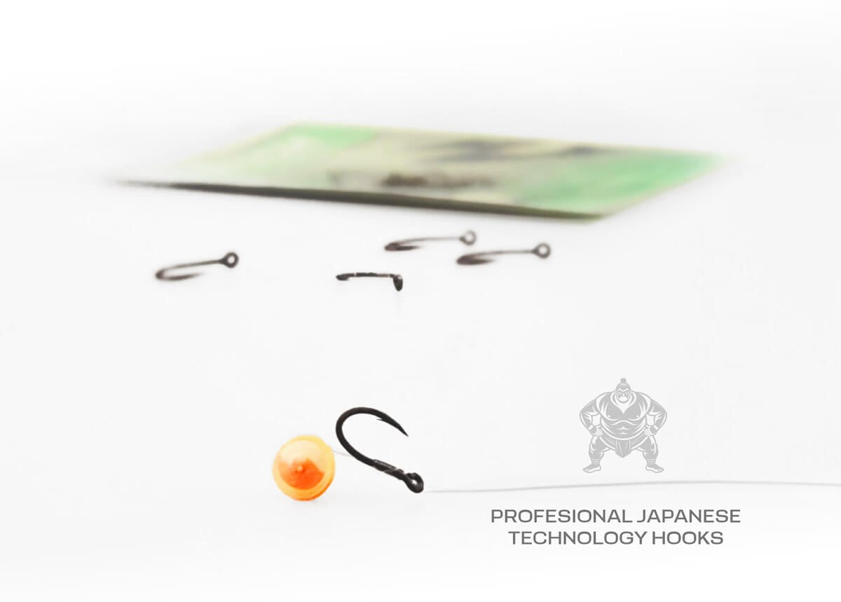 ZFISH Vienžubura Method Feeder āķi ar actiņu Nr.10 (10 gab.)
