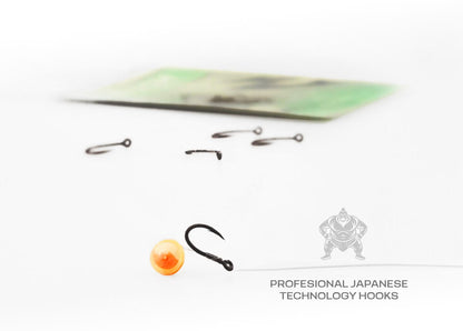 ZFISH Vienžubura Method Feeder āķi ar actiņu Nr.10 (10 gab.)
