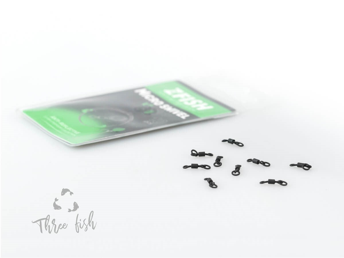 ZFISH Micro Ring Swivel mikro virpuļi ar gredzenu (10 gab.)