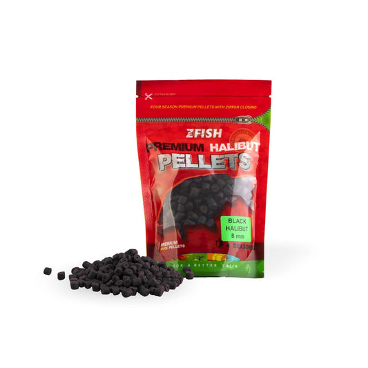ZFISH Premium HALIBUT ēsmas pelletes ar caurumu 8mm/200g