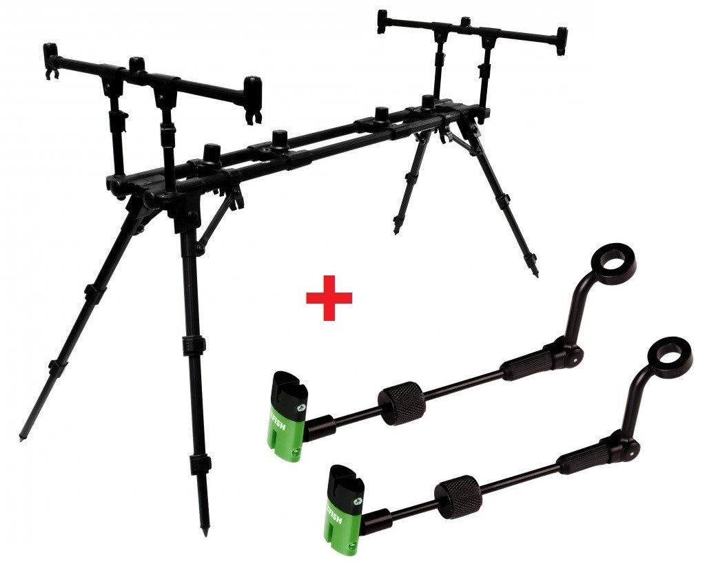 ZFISH Stand Rod Pod Classic 3 Rods + 2x bezmaksas indikātori