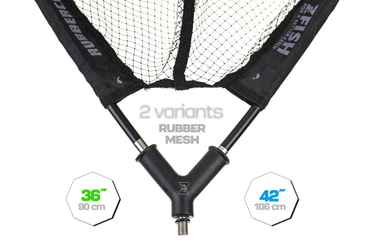 ZFISH Rubber Core uztveramā tīkliņa galva 42"