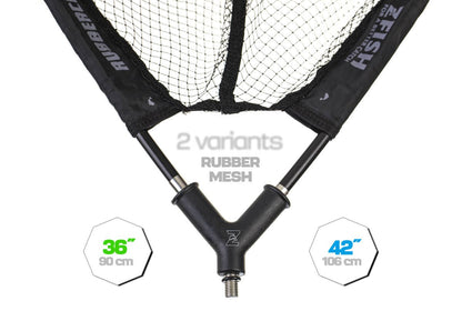 ZFISH Rubber Core uztveramā tīkliņa galva 42"